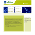 Screen shot of the Palektron Systems Ltd website.