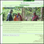 Screen shot of the Biodiversity Ltd website.