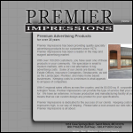 Screen shot of the Premier Impressions Ltd website.