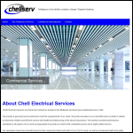 Screen shot of the Chell Services Ltd website.