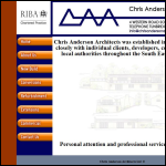 Screen shot of the Chris Anderson Architects Ltd website.