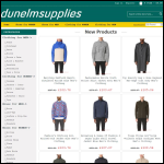 Screen shot of the Dunelm Supplies Ltd website.