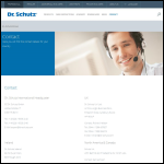 Screen shot of the Schutz (U.K.) Ltd website.
