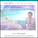 Screen shot of the Executive Insight Ltd website.