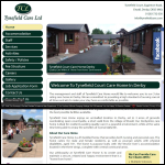 Screen shot of the Tynefield Care Ltd website.