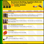 Screen shot of the Reclaimed Building Supplies (Norwich) Ltd website.