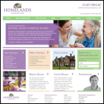 Screen shot of the Homelands Residents Co. Ltd website.