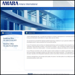 Screen shot of the Amara International Ltd website.