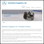 Screen shot of the Valveline Supplies Ltd website.