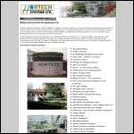 Screen shot of the Hortech Systems Ltd website.