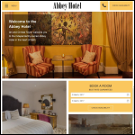Screen shot of the Abbey Hotel (Bath) Ltd website.