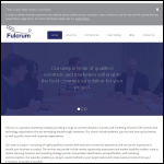 Screen shot of the Fulcrum Associates Business Communications Ltd website.