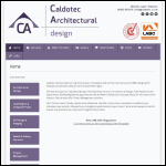 Screen shot of the Caldotec Ltd website.