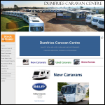 Screen shot of the Carlisle Caravan Centre Ltd website.
