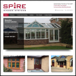 Screen shot of the Spire Window Systems (Lincolnshire) Ltd website.