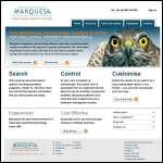 Screen shot of the Marquesa Search Systems Ltd website.