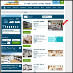 Screen shot of the Swift Holiday Homes Ltd website.