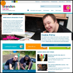 Screen shot of the The Brandon Trust website.