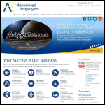 Screen shot of the Associated Employers Ltd website.