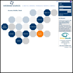 Screen shot of the Informed Sources Ltd website.
