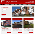 Screen shot of the Home From Home Letting Services Ltd website.