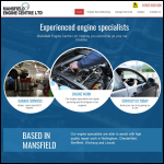 Screen shot of the Mansfield Engine Centre Ltd website.