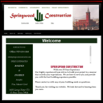 Screen shot of the Springwood Construction Ltd website.