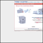 Screen shot of the Three Counties Business Machines Ltd website.