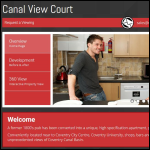 Screen shot of the Canal Court Management Ltd website.