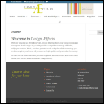 Screen shot of the Design Effects Ltd website.