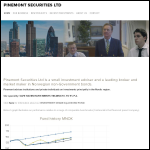Screen shot of the Pinemont Securities Ltd website.