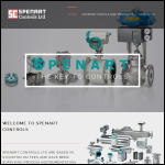 Screen shot of the Spenart Controls Ltd website.