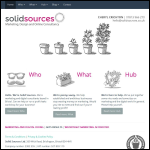 Screen shot of the Solid Sources Ltd website.