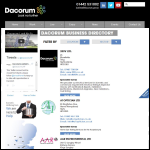 Screen shot of the Dacorum Training & Travel Services Ltd website.