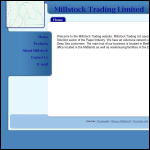 Screen shot of the Millstock Trading Ltd website.