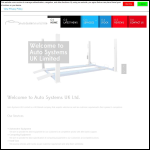 Screen shot of the Autosystem Ltd website.