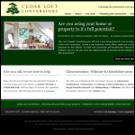 Screen shot of the Ceda Loft Conversions Ltd website.