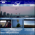 Screen shot of the Heli-lift Ltd website.