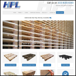 Screen shot of the Hampshire Pallets Ltd website.
