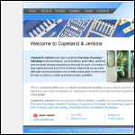 Screen shot of the Copeland & Jenkins website.