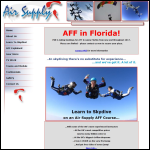 Screen shot of the Air Supply Skydiving Ltd website.