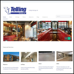 Screen shot of the Telling (Finishings) Ltd website.