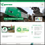 Screen shot of the KOMPTECH UK Ltd website.