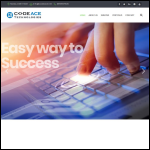 Screen shot of the Codeace Ltd website.