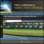 Screen shot of the P.M.D. Chemicals Ltd website.