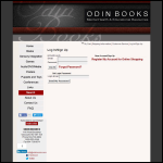Screen shot of the Odin Books Ltd website.