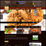 Screen shot of the Eastern Spice website.