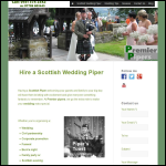 Screen shot of the Premier Pipers website.