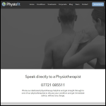 Screen shot of the Physiofit Cambridge website.