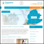 Screen shot of the Cleaners in Guildford website.